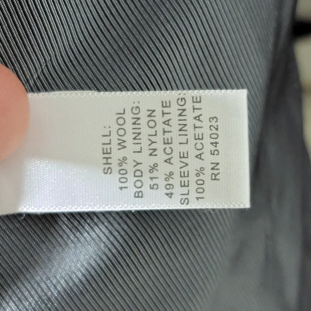 Banana Republic Men's‎ Sport Blazer Charcoal LANIFICIO WOOL Modern Fit Size 38R
